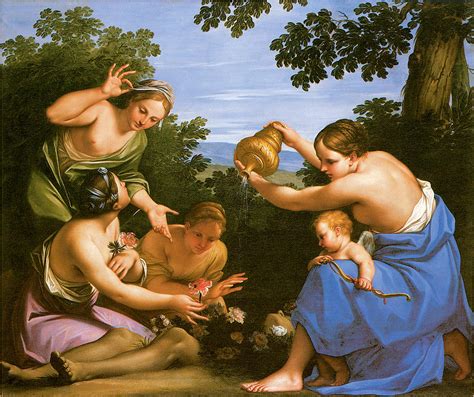 Venus Anointing The Dead Adonis Painting By Marcantonio Franceschini