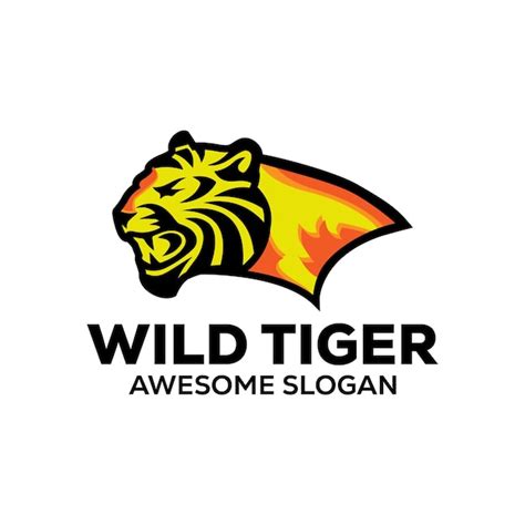 Premium Vector Vector Tiger Head Mascot Illustration Logo Design