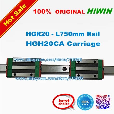 100 Genuine Original HIWIN BRAND Linear Guide1lot 2pcs HGR20 750mm