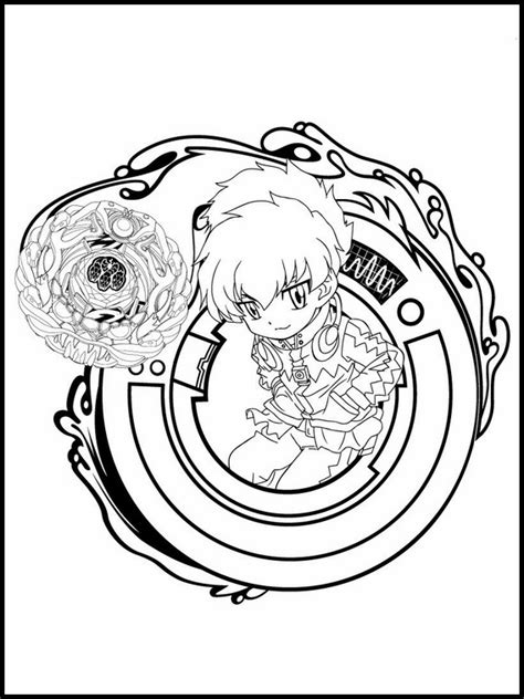 Beyblade Para Imprimir Y Colorear