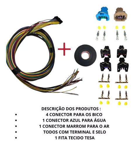 Chicote Main 3 Metros Módulo Injeção Fueltech Ft300 Ft350