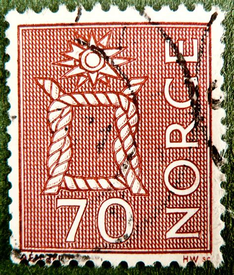 Great Norwegian Stamp Norge 70 Ore Norway Norwegen Postes Flickr