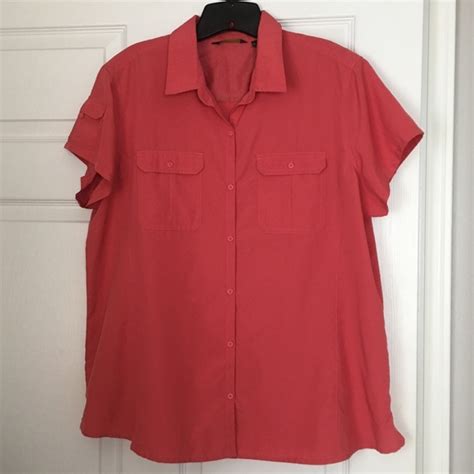 Eddie Bauer Tops Eddie Bauer Salmon Button Up Poshmark