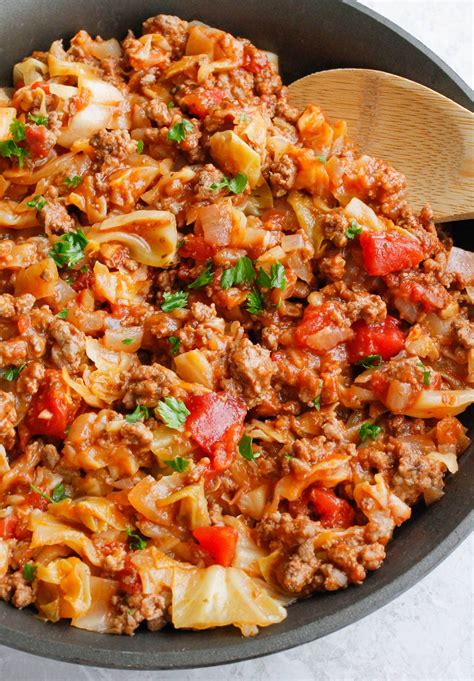 Amish One Pan Ground Beef And Cabbage Skillet Smile Sandwich Recipe Hot Sex Picture