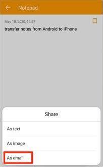 How To Transfer Notes From Android To Iphone Step By Step