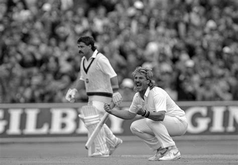 Ian Botham Roars His Delight After Taking A Wicket