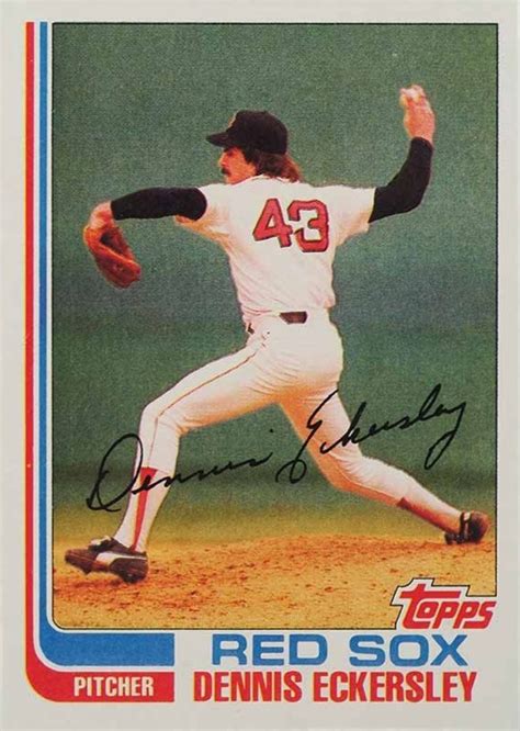 1982 Topps Dennis Eckersley 490 Baseball VCP Price Guide