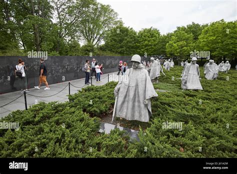 The Korean War Veterans Memorial Washington Dc Usa Stock Photo Alamy