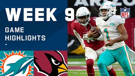 Dolphins Vs Cardinals Week 9 Highlights Nfl 2020 Youtube