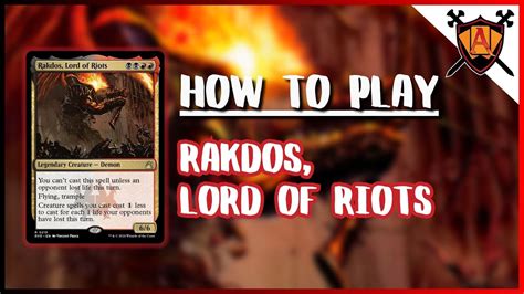 How To Play Rakdos Lord Of Riots Mtg Alpha Edh Youtube