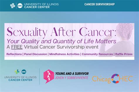 Sexuality After Cancer Your Quality And Quantity Of Life Matters University Of Illinois