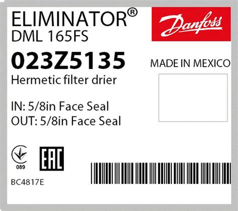 Filtro Secador Dml Fs X Fs Z Danfoss Parcelamento Sem Juros