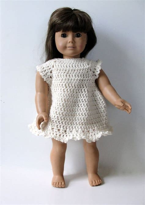 Crochet Pattern Doll Raglan Dress Pattern For Inch Doll Doll Dress