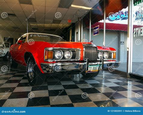 Vintage Classic Car Mercury Cougar Kingman Store Editorial Photo