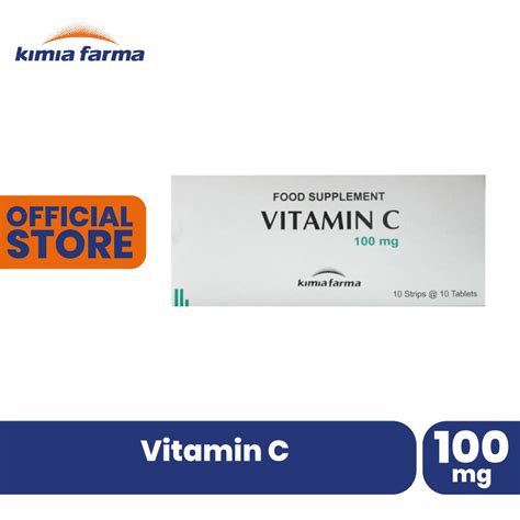 Jual Vitamin C Mg Dus Isi Tablet Kima Farma Shopee