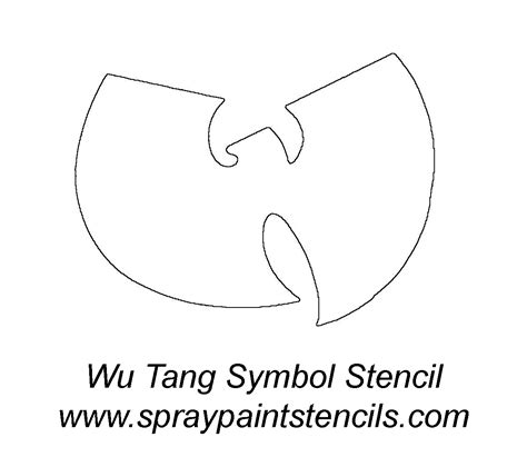 Wu Tang Symbol Stencil 1200×1042 Wu Tang Tattoo Wu Tang Clan