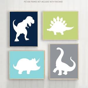 Dinosaur Nursery Wall Art Dinosaur Nursery Decor Dinosaur - Etsy