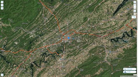 Knoxville Tennessee Map United States