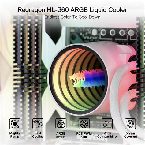 Redragon ARGB Liquid Cooling System with 3300 RPM Radiator – Redragonshop