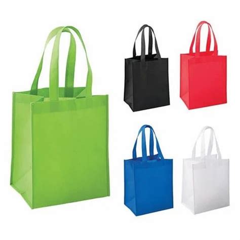 Loop Handle Plain Non Woven Bags Capacity 5 Kg Thickness 1 5 Mm At