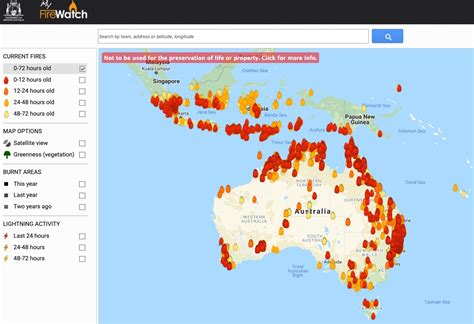 Australia Fires Map 2020