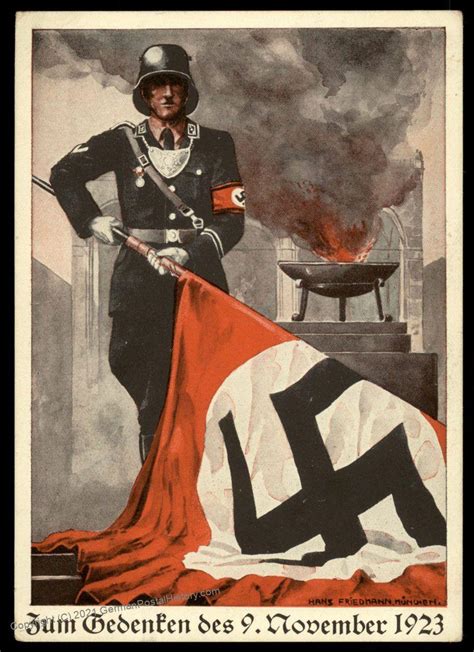 3rd Reich Germany Beer Hall Putsch Waffen SS Blood Flag Martyrs