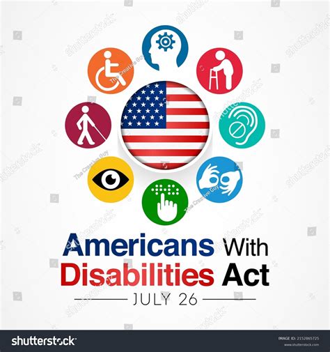 44 Happy Anniversary Americans With Disabilities Act Ada Stock