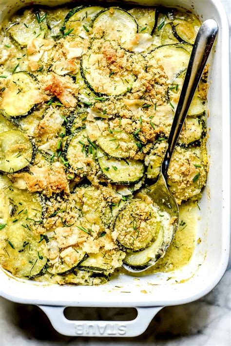 Easy Zucchini Casserole With Parmesan