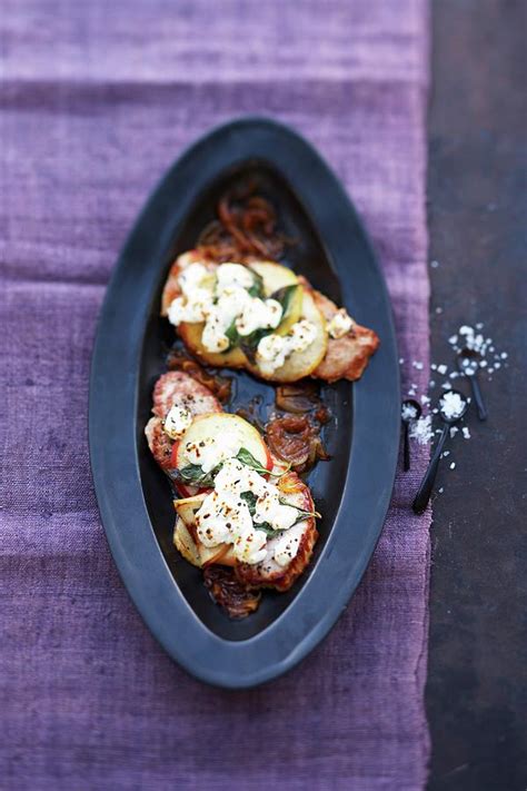 Gratinated Pork Escalope With Sliced Apples And Goat S Cheese Photograph By Jalag Wolfgang