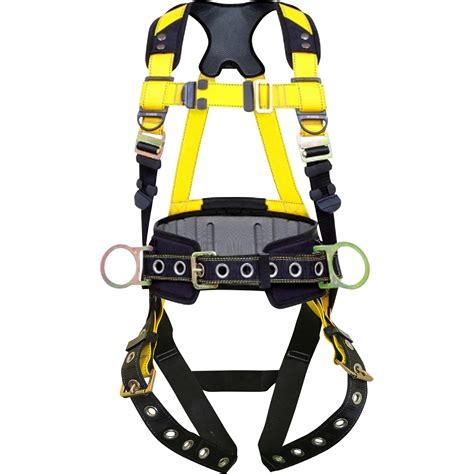 Guardian Fall Protection Series 3 Full Body Safety Harness with Waist