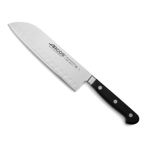 Cuchillo Santoku Acero Inoxidable Forjado Nitrum 180 Mm Mango Negro