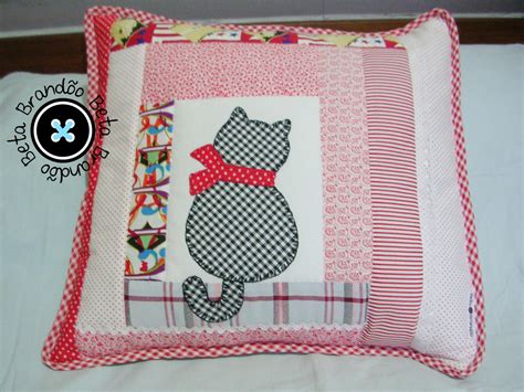 Almofada Gato Patchwork Beta Brand O E Lili Moleca Elo