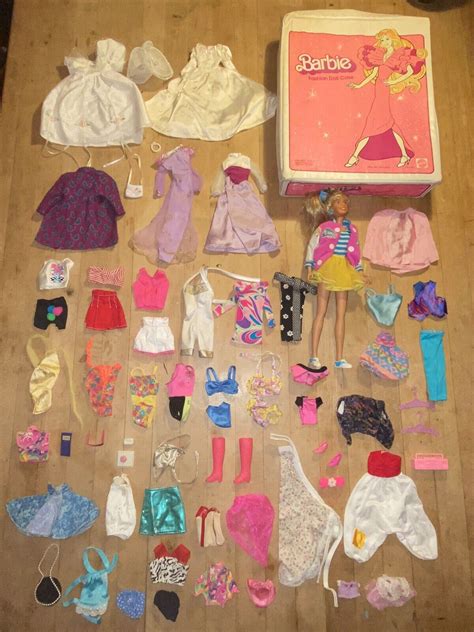 Vtg Barbie Maxie Doll 80s Neon Clothes Shoes Bride Accessories Carry