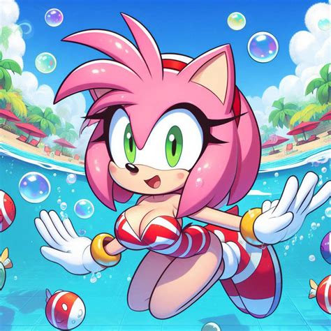 Amy Rose Swimsuit Diving 22 By Bludinimax On Deviantart