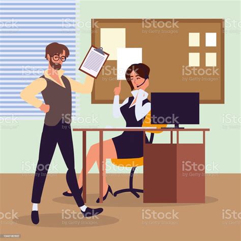 People Work Personal Assistant Stock Illustration Download Image Now Adult Adults Only