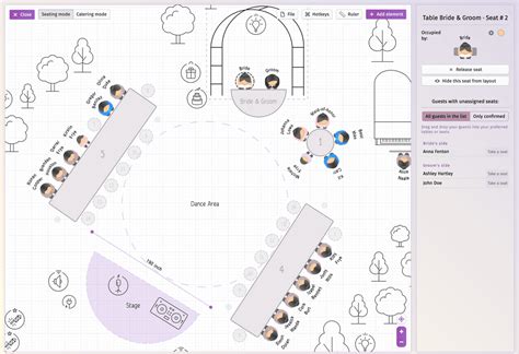 how to create a wedding seating chart