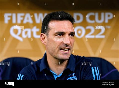 Lionel Scaloni Responsable Argentin Avant La Finale De La Coupe Du