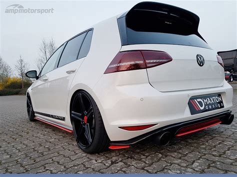 AÑADIDO DE DIFUSOR VW GOLF MK7 GTI 2013 2016 NEGRO MATE Motorsport