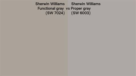 Sherwin Williams Functional Gray Vs Proper Gray Side By Side Comparison