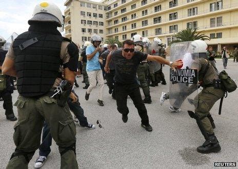 Greece Bailout Tension In Athens Over Unpaid Workers BBC News