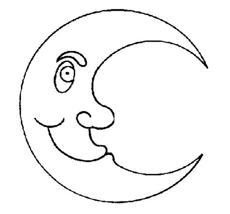 Imagenes De Una Luna Para Colorear