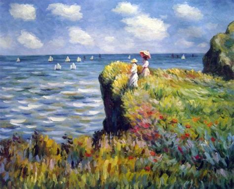 Solve A Cliff Walk Claude Monet Jigsaw Puzzle Online With 63 Pieces