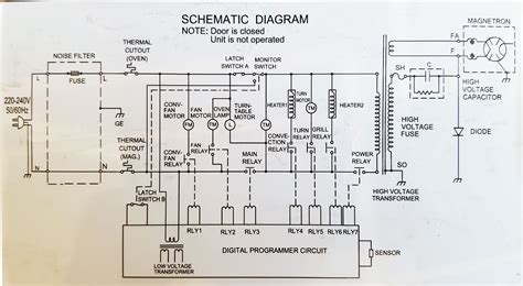 Microwave Oven Electrical Circuit Diagram