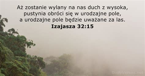 27 Maja 2023 Biblijny Werset Dnia Izajasza 32 15 DailyVerses Net