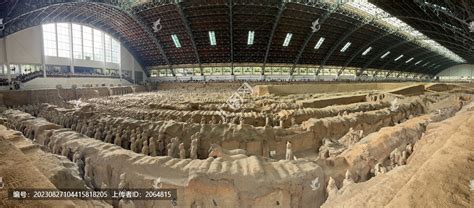 秦始皇兵马俑全景历史古迹景区旅游景点摄影素材汇图网