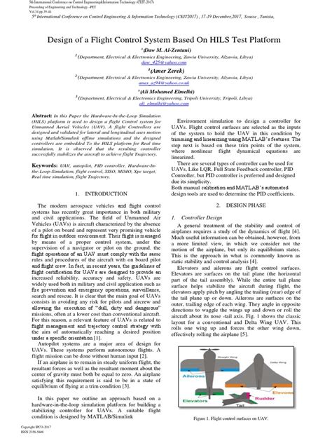 Design of A Flight Control System Based On HILS Test Platform | PDF ...