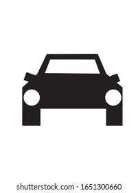 Simple Black Car Icon White Background Stock Illustration 1651300660 | Shutterstock