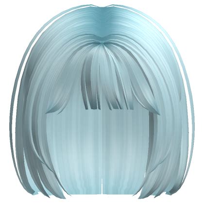 Hime Short Straight Hair Cut Light Blue Roblox