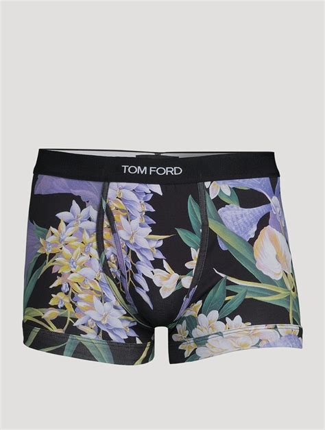 Tom Ford Cotton Stretch Boxer Briefs In Orchid Print Holt Renfrew