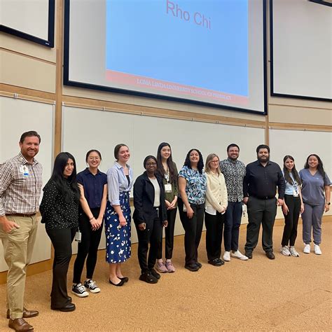 Loma - Congratulations to the 2025 inductees to LLUSP's chapter of Rho